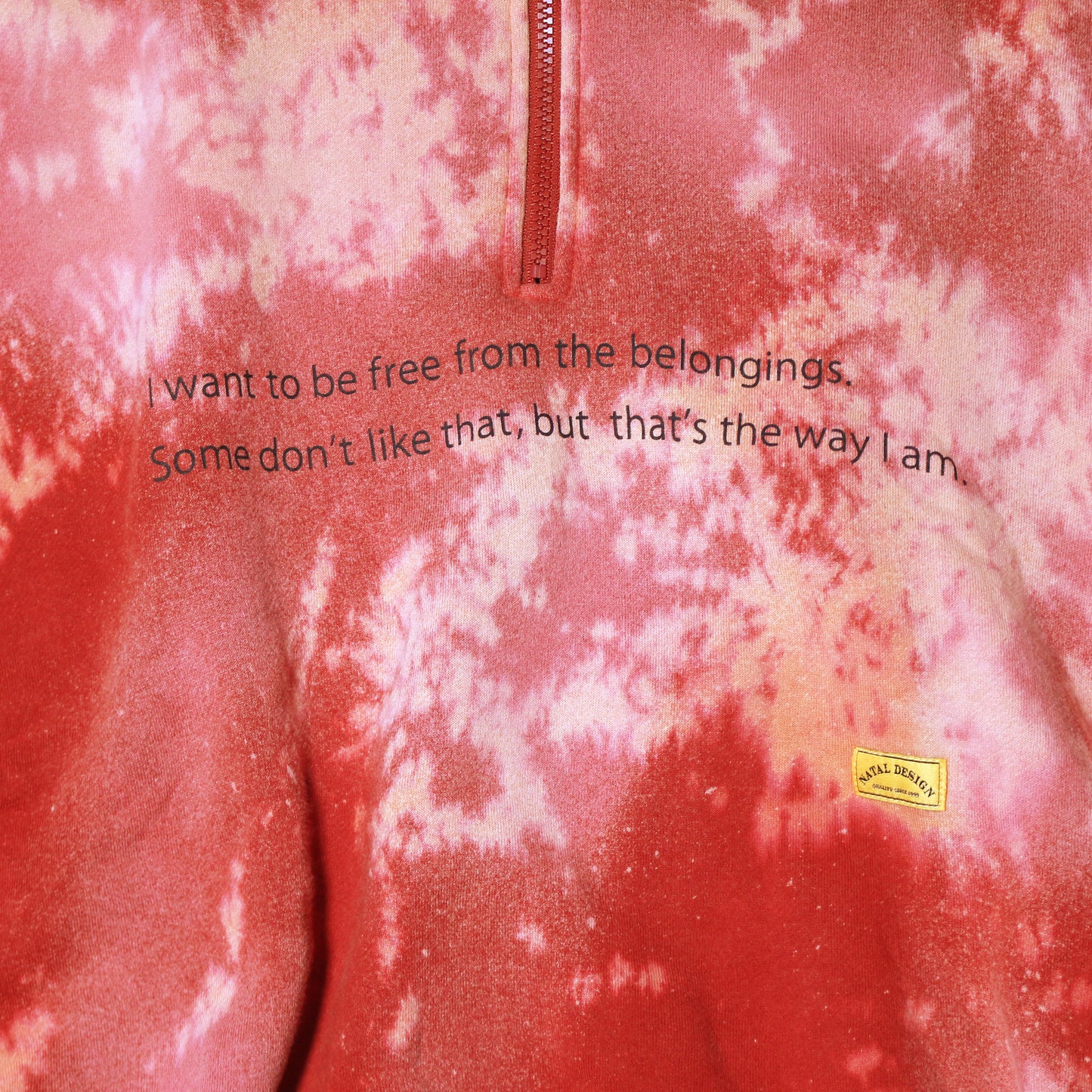 NATAL DESIGN × D.Y.E C.C.SWEAT HALF ZIP