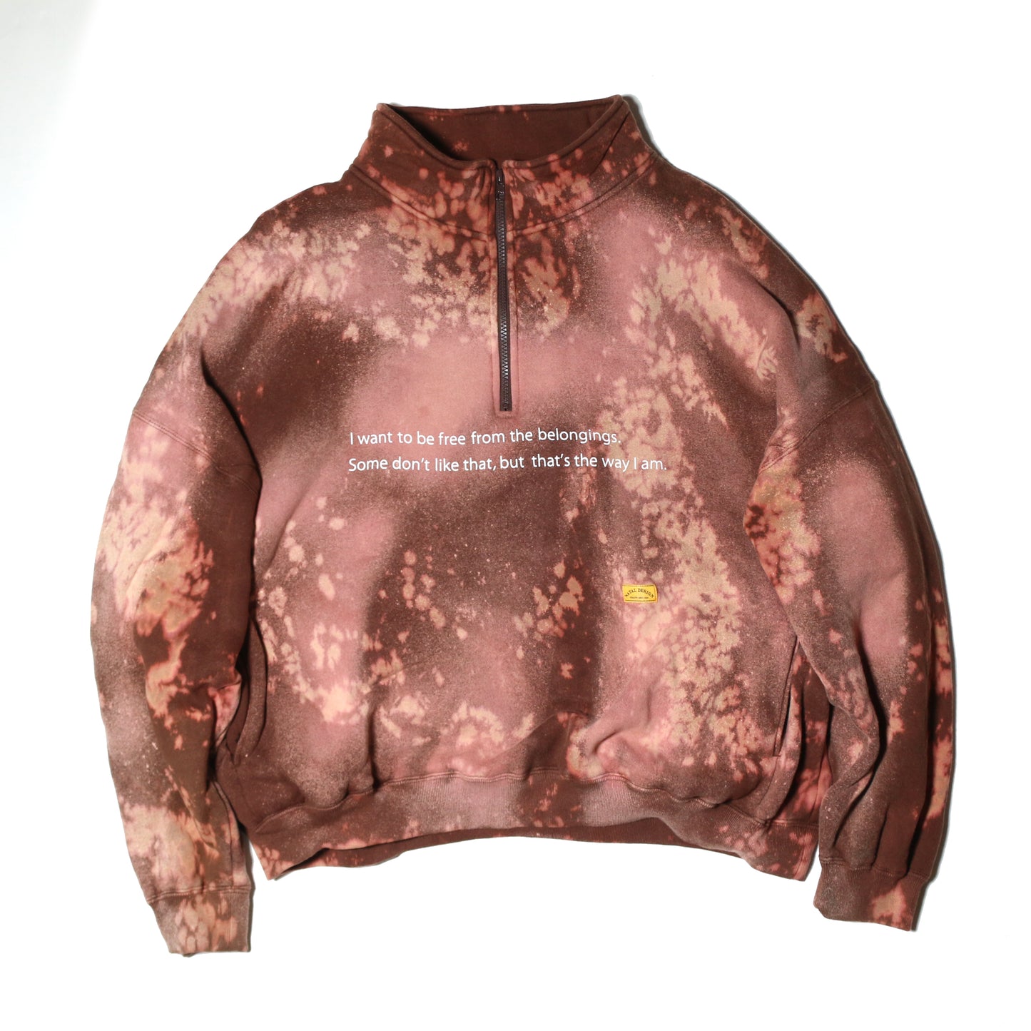 NATAL DESIGN × D.Y.E C.C.SWEAT HALF ZIP