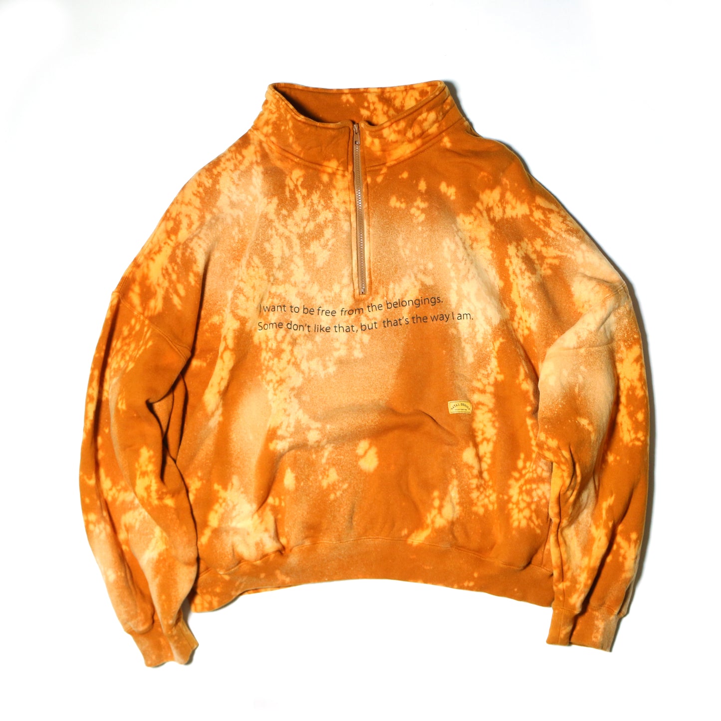 NATAL DESIGN × D.Y.E C.C.SWEAT HALF ZIP