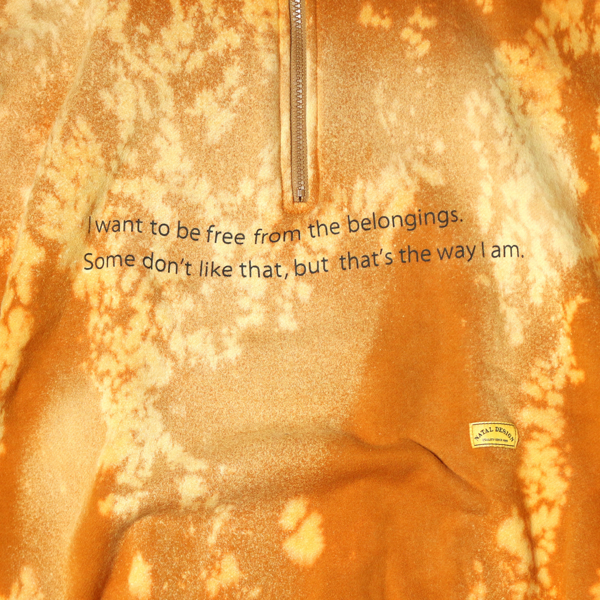 NATAL DESIGN × D.Y.E C.C.SWEAT HALF ZIP