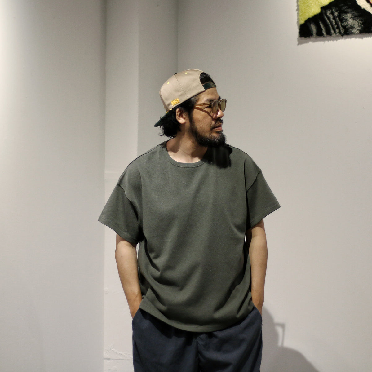 CREW NECK HEMP TEE HEAVY 6 "5 COLORS"