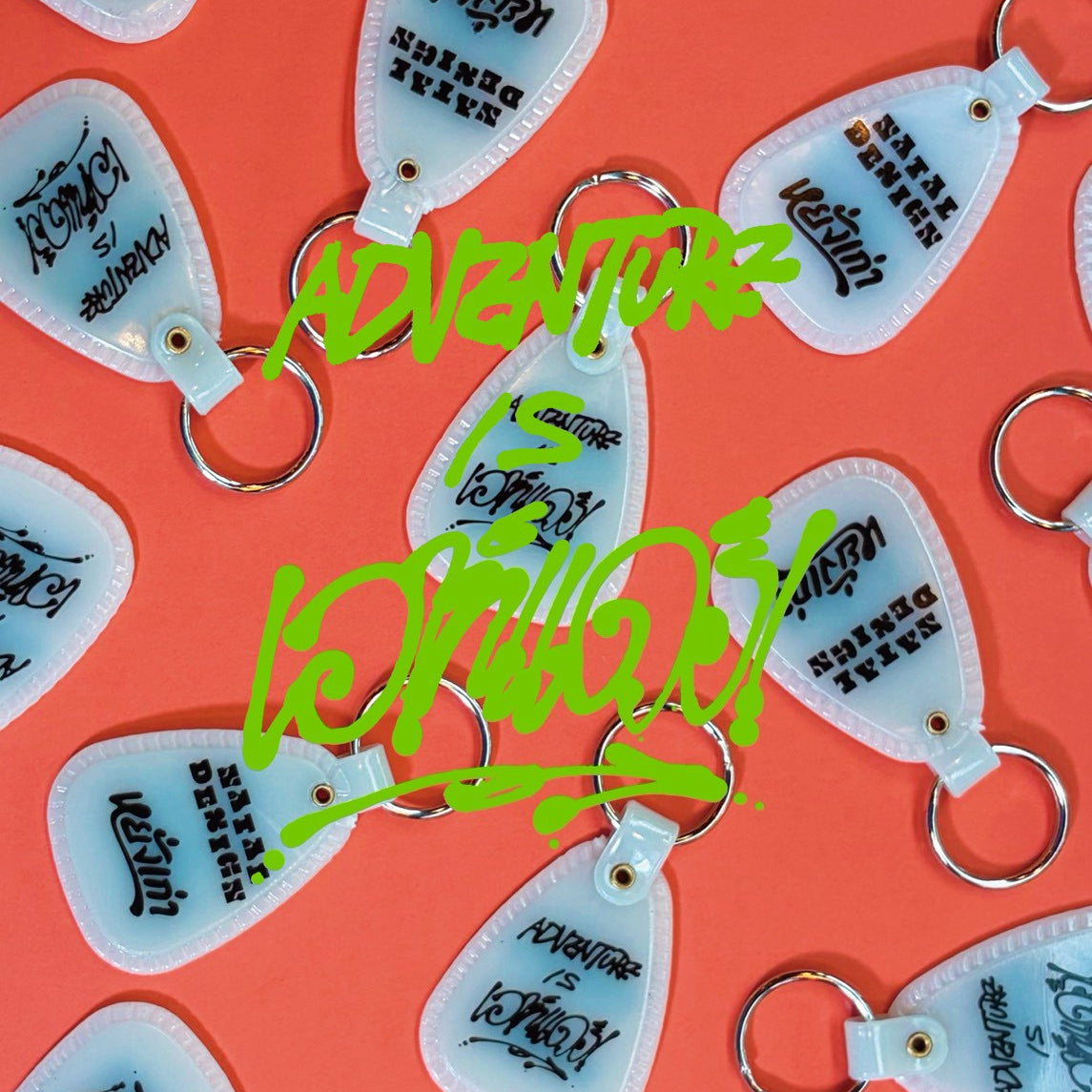 【予約商品：10月中旬以降のお届け予定】SADDLE KEY TAG AIOT!