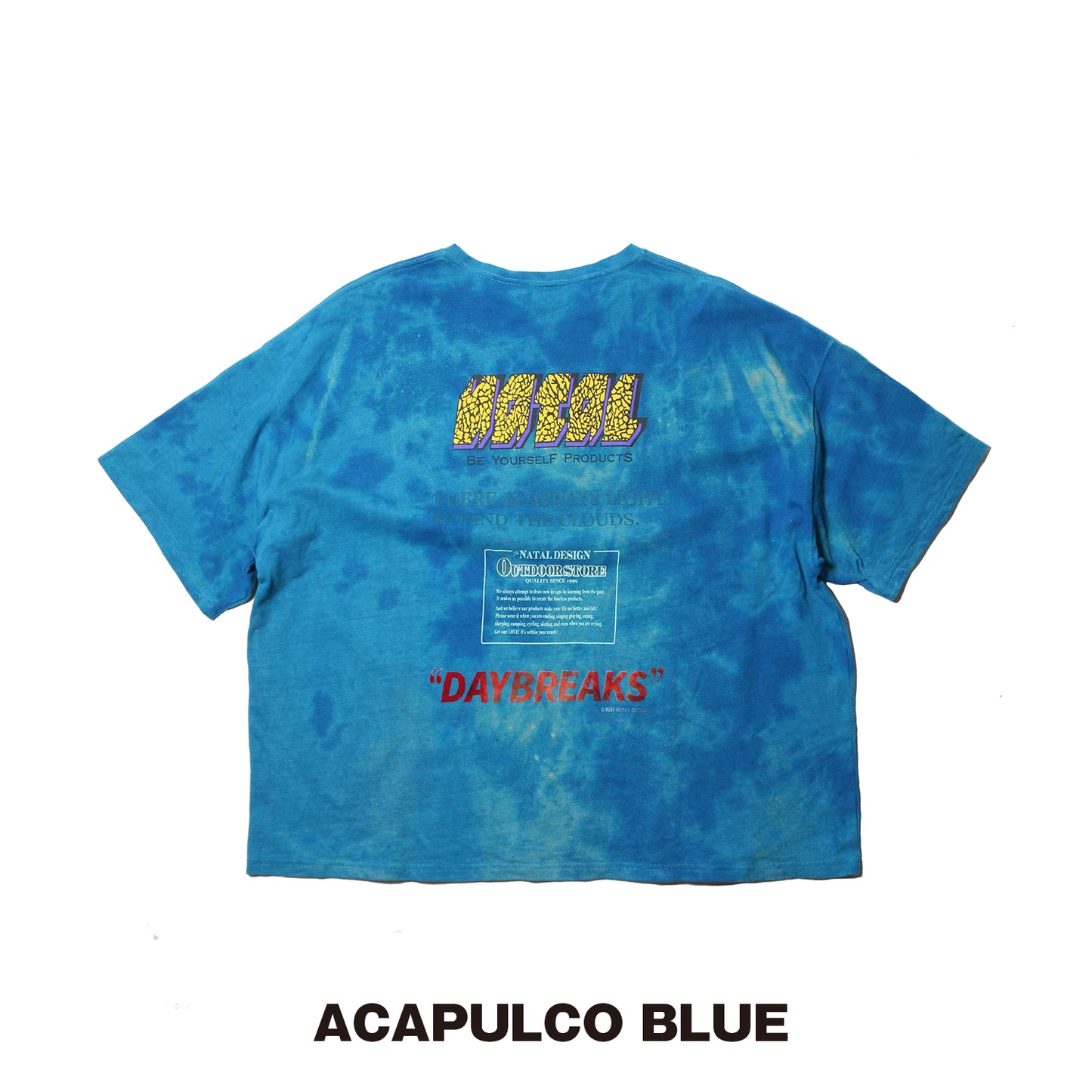 HEMP WIDE TEE PRINTED DAYBREAKS 2 D.Y.E ver.