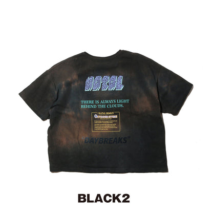 HEMP WIDE TEE PRINTED DAYBREAKS 2 D.Y.E ver.