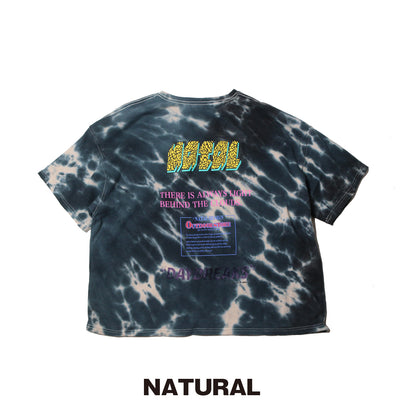 HEMP WIDE TEE PRINTED DAYBREAKS 2 D.Y.E ver.