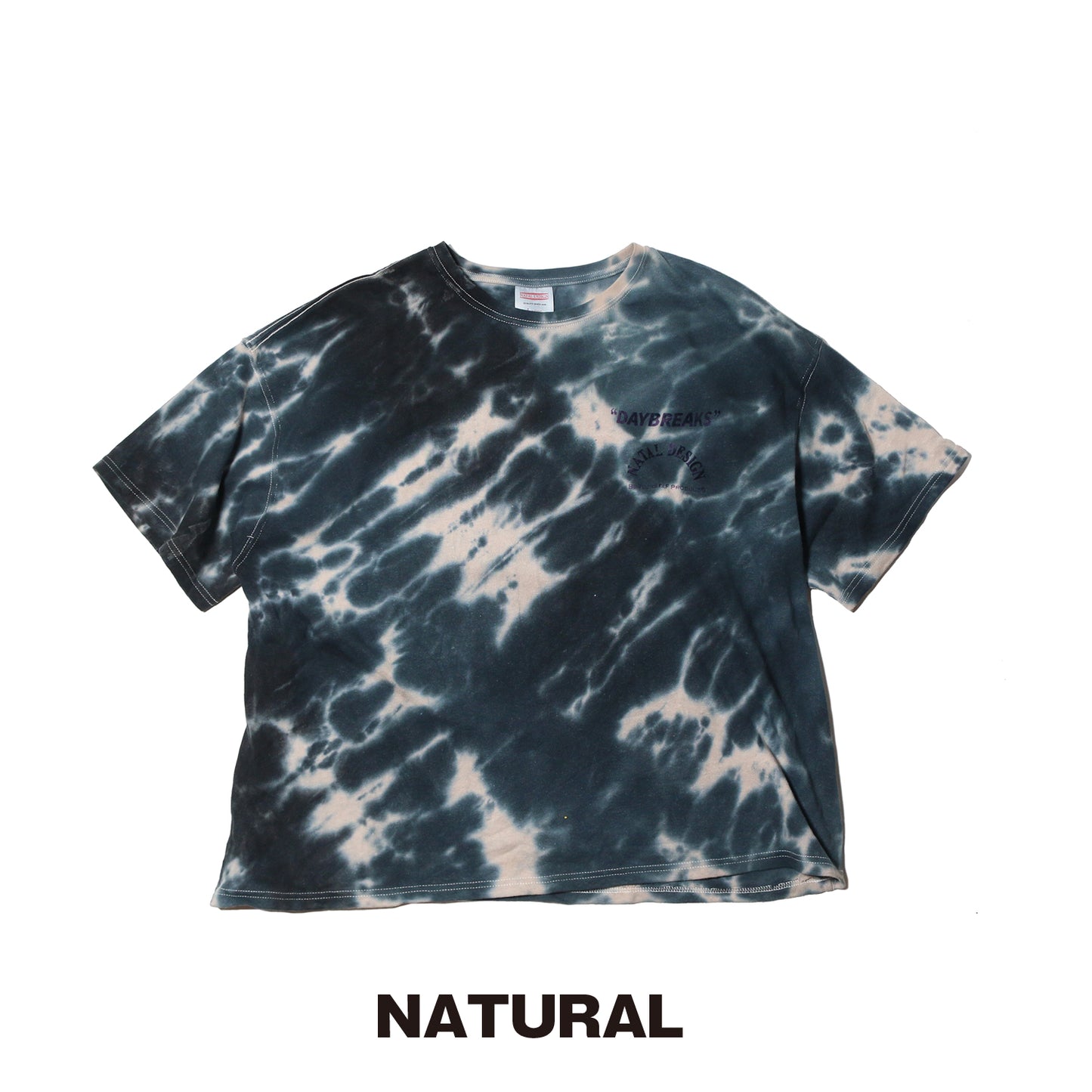 HEMP WIDE TEE PRINTED DAYBREAKS 2 D.Y.E ver.